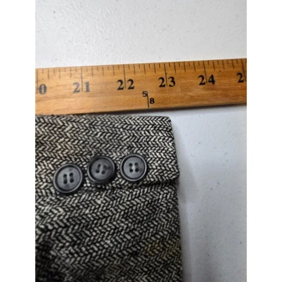 Barrington‎ Tweed Blazer Mens 40R Gray Sports Coat Jacket 2 B Silk Herringbone